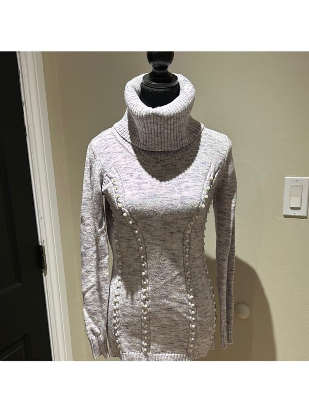 Le Chateau Cozy Lavender Turtleneck Sweater